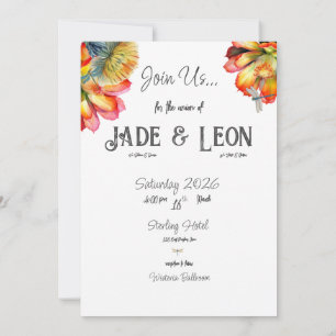 Dragonflies Love Forever Faire-part de mariage