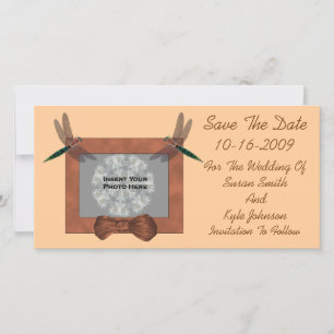 Dragonflies Mariage Enregistrer La Date Carte phot