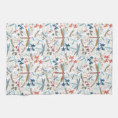 Dragonflies multi-gekleurd patroon theedoek (Horizontaal)