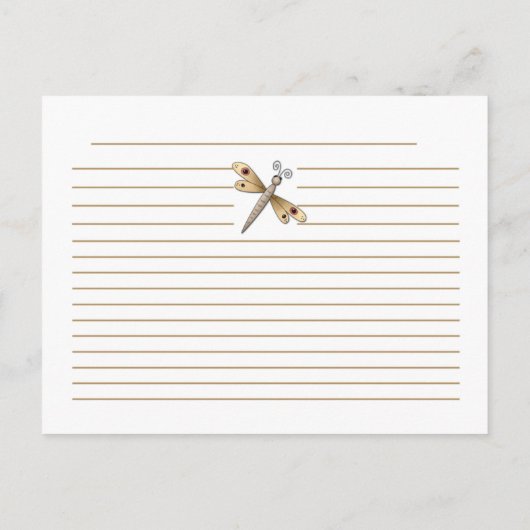 Dragonflies Ontvangkaarten Briefkaart (Achterkant)