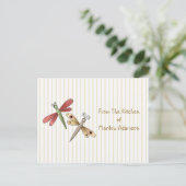 Dragonflies Ontvangkaarten Briefkaart (Staand voorkant)