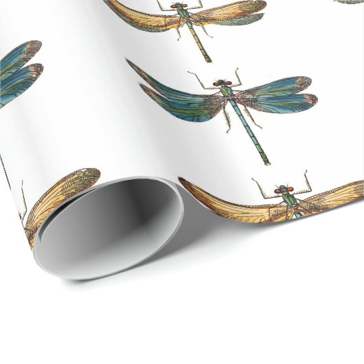 Dragonflies Papier Wrap (Rol Hoek)