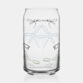 Dragonflies Patroon Drinkware Set Blikvorm Glas (Rechts)