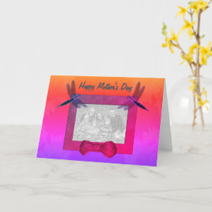 Dragonflies Photo personnalisée Carte de fête des 