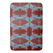 Dragonflies Rood Abstract Aanpassen Achtergrond Badmat (Voorkant Verticaal)