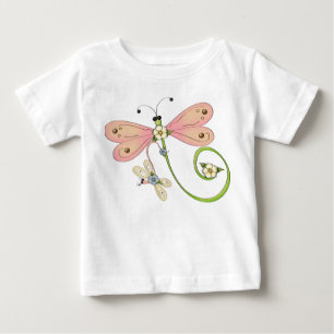 Dragonflies Roze Blauw Groen Insect Dress