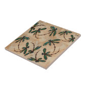 Dragonflies Rustic Cream Tegeltje (Zijkant)