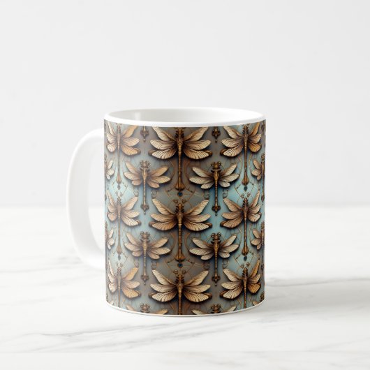 Dragonflies Steampunk Mug (Devant gauche)
