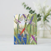 Dragonflies Summer Briefkaart (Staand voorkant)