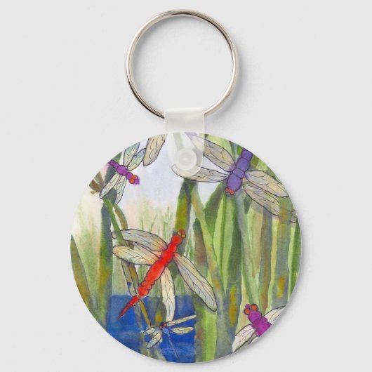 Dragonflies Summer Sleutelhanger (Voorkant)