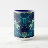 Dragonflies Turquoise 15oz Combo Mug (Centre)