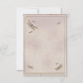 Dragonflies Vintage Dragonfly Chic Numéro de table (Dos)