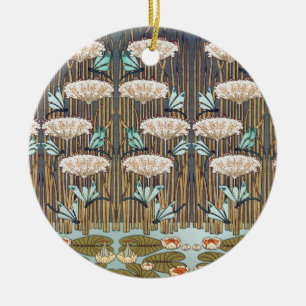 Dragonflies Water Lelies Marsh Art Nouveau Keramisch Ornament