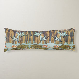 Dragonflies Water Lelies Marsh Art Nouveau Lichaamskussen