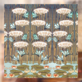 Dragonflies Water Lelies Marsh Art Nouveau Raamsticker (Vel 2)