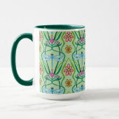 Dragonflies Whimsical Big Mug (Gauche)