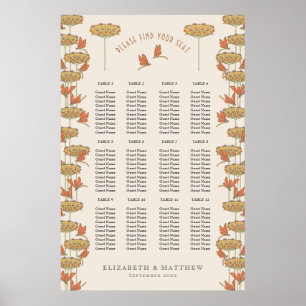 Dragonflies Zitting Grafiek Wedding Art Nouveau Poster