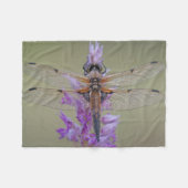 Dragonfly aan de ventilator fleece deken (Voorkant (Horizontaal))