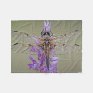 Dragonfly aan de ventilator fleece deken