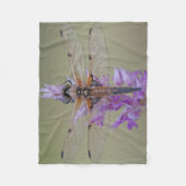 Dragonfly aan de ventilator fleece deken (Voorkant)
