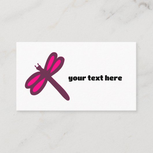 DRAGONFLY AANGEPASTE VISITEKAARTJES (Voorkant)