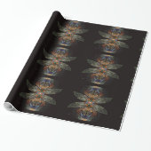 Dragonfly Abstract Cadeaupapier (Uitgerold)