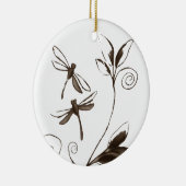 Dragonfly Abstract Keramisch Ornament (Rechts)