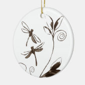 Dragonfly Abstract Keramisch Ornament (Links)