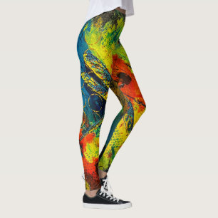 Dragonfly abstracte leggings