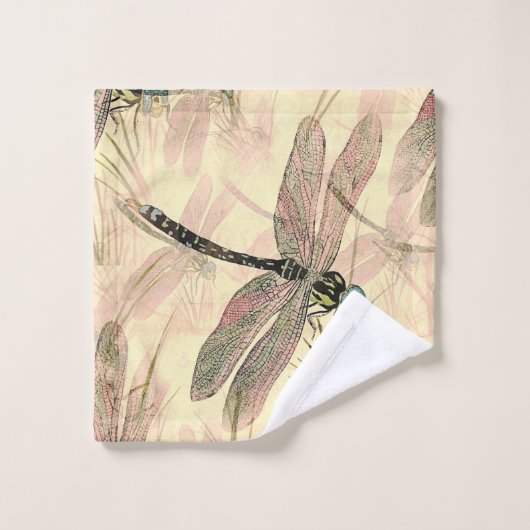  dragonfly afdrukken bad handdoek (Wasdoekje)