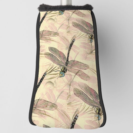 dragonfly afdrukken golfheadcover (Draai 90)