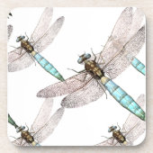 Dragonfly Air Force on White Onderzetter (Voorkant)
