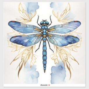 Dragonfly Alcohol Ink Sticker