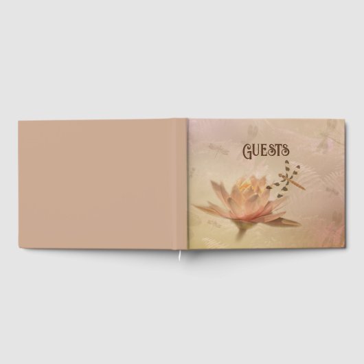 Dragonfly and Water Lily Mariage livre d'hôtes (Complet)