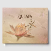 Dragonfly and Water Lily Mariage livre d'hôtes (Recto)