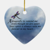 Dragonfly Angel Keramisch Ornament (Achterkant)