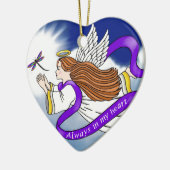 Dragonfly Angel Keramisch Ornament (Links)