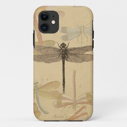 Dragonfly  Antiek Classic Natuur Case-Mate iPhone Case (Achterkant)