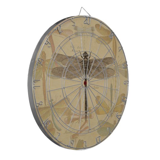 Dragonfly  Antiek Classic Natuur Dartbord (Voorkant Links)