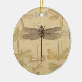 Dragonfly Antiek Classic Natuur Keramisch Ornament (Links)