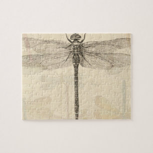 Dragonfly  Antiek Classic Natuur Legpuzzel