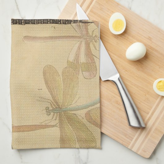 Dragonfly Antiek Classic Natuur Theedoek (Quarter Fold)