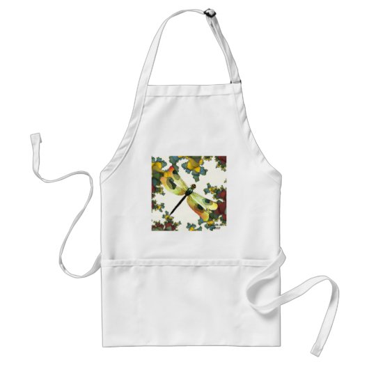 Dragonfly Apron (valkleuren) Standaard Schort (Voorkant)