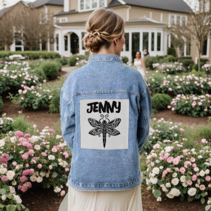 DRAGONFLY ART GEPERSONALISEERDE Denim Jean Jacket