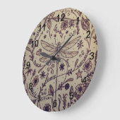 Dragonfly Art Grote Klok (Hoek)