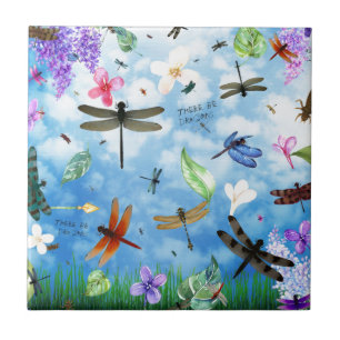 dragonfly art nola kelsey tegeltje