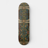 Dragonfly art painting botanical boho chic forest skateboard (Voorkant)