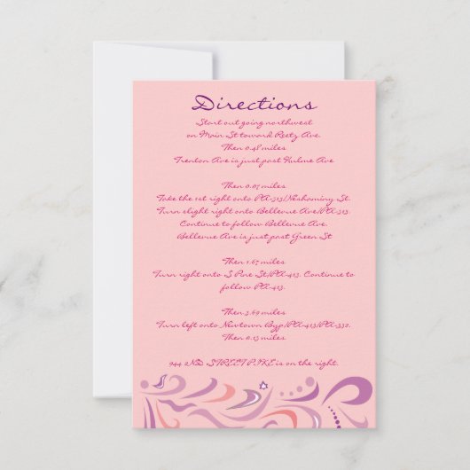 DRAGONFLY Baby Naming Invitation Carte de directio (Devant)