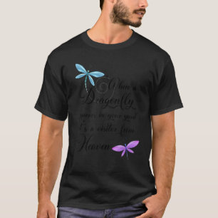 Dragonfly-bezoeker van Heaven Quote-libellen T-shirt