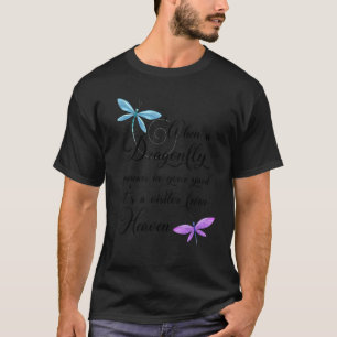 Dragonfly-bezoeker van Heaven Quote-libellen T-shirt